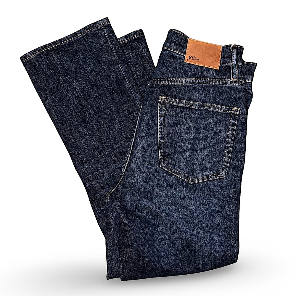 J. Crew Billie Demi Boot Crop Koby Dark Wash